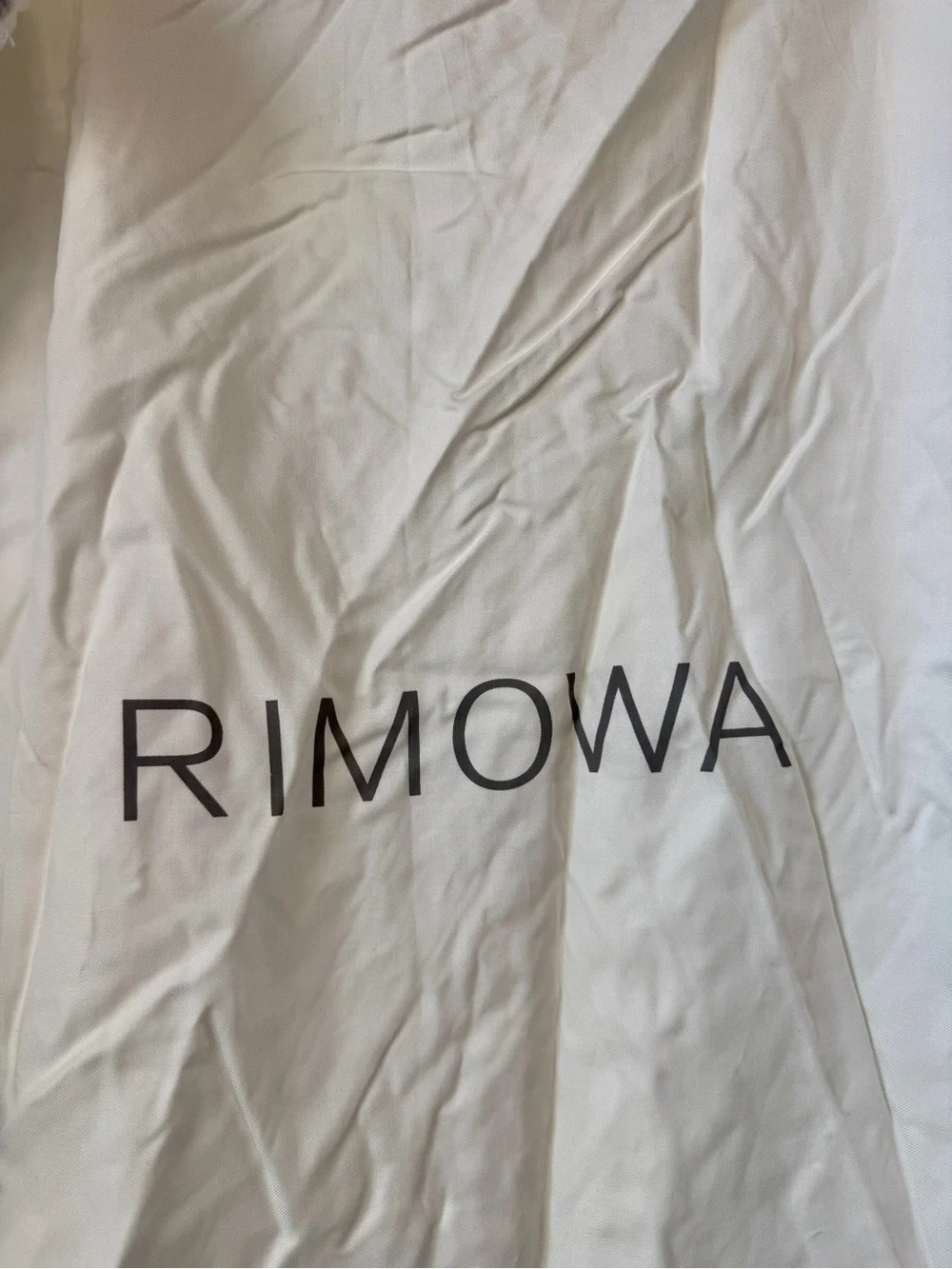 RIMOWA White Drawstring Luggage Dust Bag Travel Storage Cover 26” x 32”